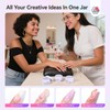 SAVILAND Advanced Non-Sticky Solid Builder Nail Kit: 6PCS Aurora Colors