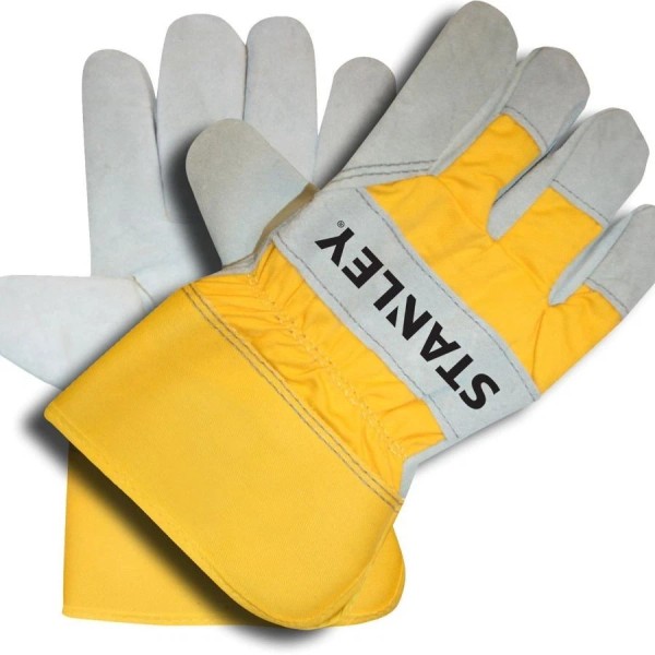 NoBrand Cowhide Split Leather Palm Work and Safety Gloves -