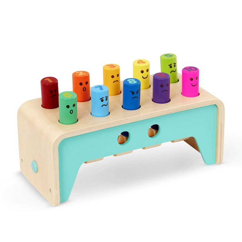 Battat BT2686Z Wooden Hammer Toy for Kids, Toddlers – Pounding
