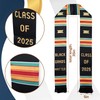3 Pcs 2025 Graduation Stole Black Girl Kente Stole Set