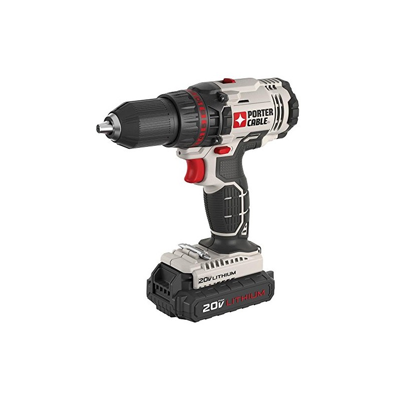 PORTER-CABLE 20V MAX* Cordless Drill/Driver, 1/2-Inch, Tool Only (PCC601LB)