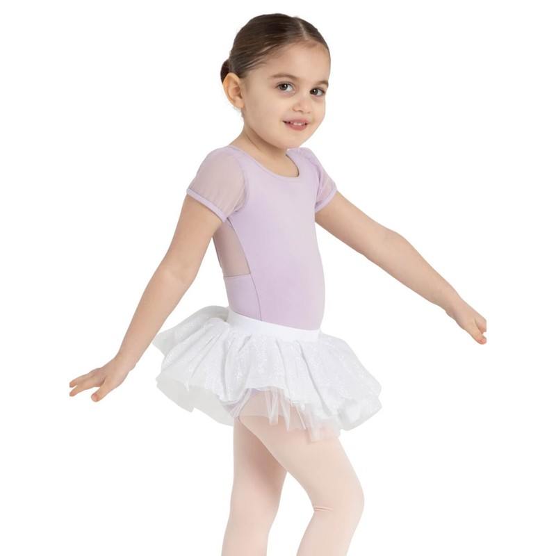 Capezio Women's 11310c Glitter Tutu, White, M, White