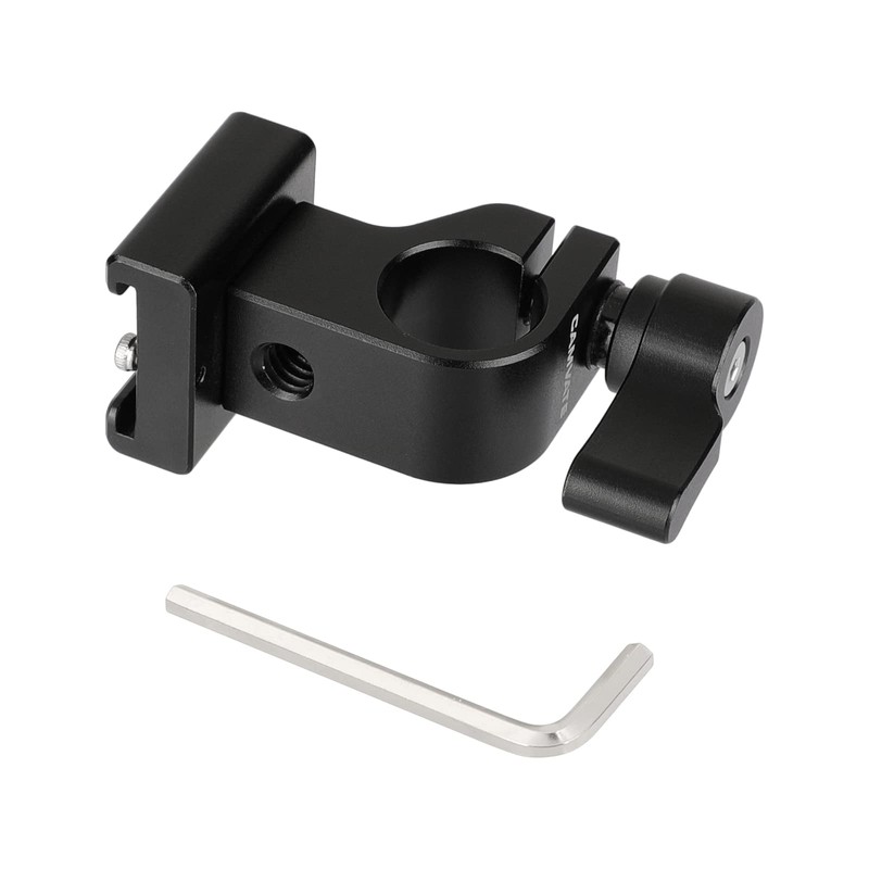 CAMVATE 15 mm side single rod clamp with cold shoe