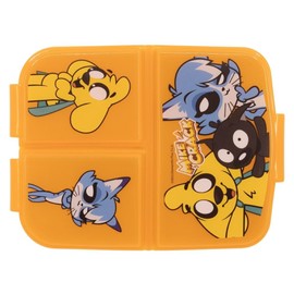 OM SUPPLIES Mikecrack Reusable Sandwich Lunch Box 3 Multi Compartment Kids Children School Includes Half Size 12pcs Pencil Set (Mikecrack)