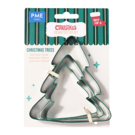 PME CH24CCC110 Cookie Cutters, Christmas Trees (Set of 3), Steel