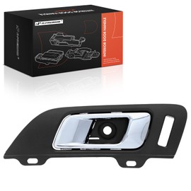 A-Premium Front Left Driver Side Interior Door Handle Compatible with Lincoln MKS 2009-2016, Black Housing with Chrome Lever, Replace# 8A5Z-5422601-AA, 8A5Z5422601AA