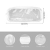 Jagowa Clear Pencil Bag, Waterproof Pencil Case with Zipper PVC
