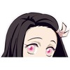 5” Nezuko Kamado Demon Slayer Anime Peeker Decal Sticker