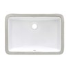 Ruvati 21 x 14 inch Undermount Bathroom Vanity Sink White