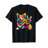 Peace Sign Tie Dye Corgi dog Men Women Kids T-Shirt