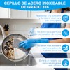 HETIE Esponja de Malla Acero Inoxidable, Limpiador Multipropósito Antióxido