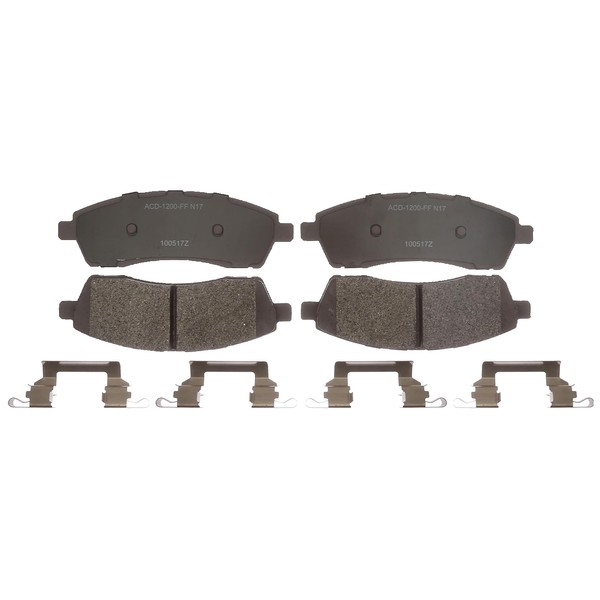 ACDelco Silver 14D757MH Semi-Metallic Rear Disc Brake Pad Set