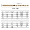 GMTOOLS 29PCS Drill Bit Set, M2 HSS, 135°Tip, Twist Jobber