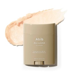 Abib Abib Airy Sunstick Protection Bar Broad Spectrum SPF50+ 0.81 oz / 23 g (Semi- matte) | Korean Suncreen Stick Suncare Sunblock, No Whitecast, Protector Solar Barra, Water resistant