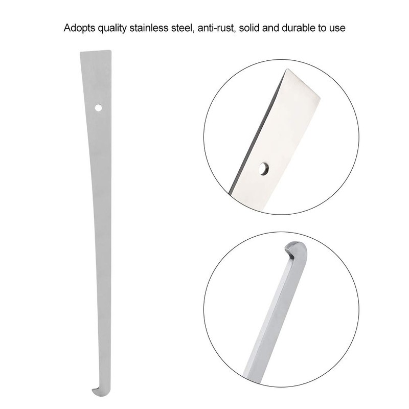 Garosa 1Pc Beekeeper Stainless Steel J Shape Scraper Hive Beekeeping