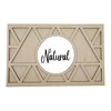 Nest Thermostat Decorative Wall Plate Triangle Geometric White, Brown Natural
