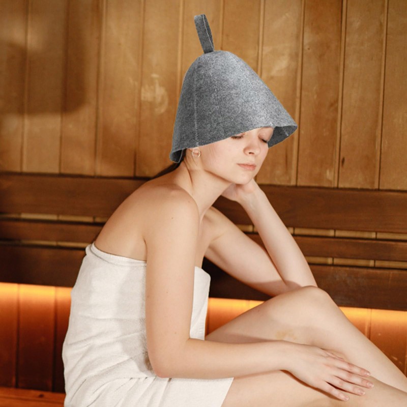 DDHHCP Sauna Hat, Sauna Hat, Grey Universal Size Sauna Hat,