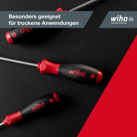 Wiha Schraubendreher Set SoftFinish® Sechskant-Steckschlüssel 5-tlg. ergonomischer Griff für kraftvolles Drehen I Allrounder für Industrie und Handwerk (01034)