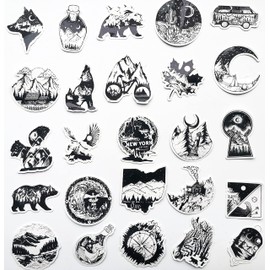 Outdoor Sticker Funny Camping Trailer Decals Backpacking Travel Wilderness Adventure Hiking Happy Camper Stickers