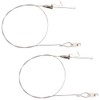 Picture Rail Wire Hook Hardware Hanging Set of 2 Rope
