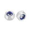 sourcing map M6 x1mm Nylon Insert Hex Lock Nuts, Carbon