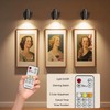 Vitnucrol Rechargeable Spot Lights Indoor with Remote, 5500mAh Battery Operated