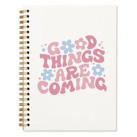 ShowDraven Bible Spiral Notebook, Bible Note Taking Supplies Notebook Journal, Cute notebook, Pink Christian Spiral Notebooks Gifts for Women,Preppy Spiral Journal Notebooks for School 5.5x8.3 inch