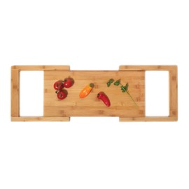 Lipper International 8841 Bamboo Wood Over-the-Sink Expandable Cutting Board, 34" x 11 1/2" x 3/4"