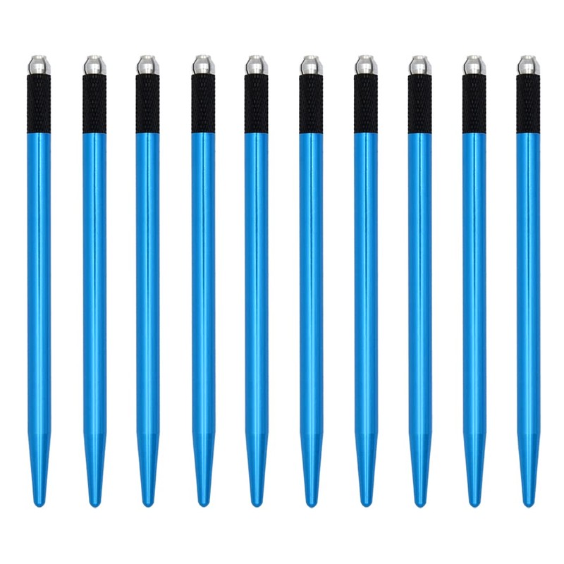 XIAOYU 10 Pieces Microblading Pens Kit Light Manual Fog Tattoo