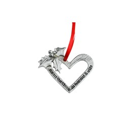 Pirantin Our 1st Christmas As Husband & Wife - 1 YEAR Wedding Anniversary Christmas Tree Decoration