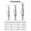 Upgrade Hinge Drill Bit Set 3Pcs, Ancable 1/4" Hex Shank