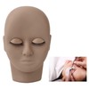 Eyelash Mannequin Head Double Laryer Eyelash Extension Removable Eyelids Makeup