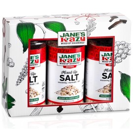 Jane’s Krazy Mixed-Up Salt Blend Gift Pack of 3 | 9.5oz | Seasoned Salt | Original Jane’s Krazy Seasoning Salt | Gourmet Gift for Foodies(3 x 9.5 oz)