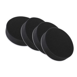 YFFSFDC Polisher Buff Sponge Buff Flat Type Car Polishing Sponge Buff Durable for Ultra Fine Particles, Car Wash Sponge, Ultra Fine Soft, 5.9 inches (150 mm), For Electric Polisher, Car Wash, Waxing, Electric, Car Wash Set, Black, Set of 4