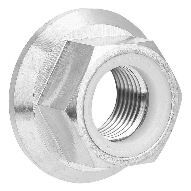 VGEBY1 Hex Nuts, Titanium Alloy Bicycle Hex Flange Locking Nut