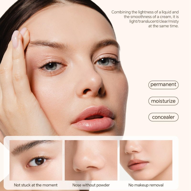 2 in 1- Luxury Anti-Wrinkle Foundation Stick,Double-Head Flawlesss Eraser Foundation