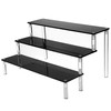 3 Tier Black Acrylic Display Riser Cupcake Stand Display Shelf