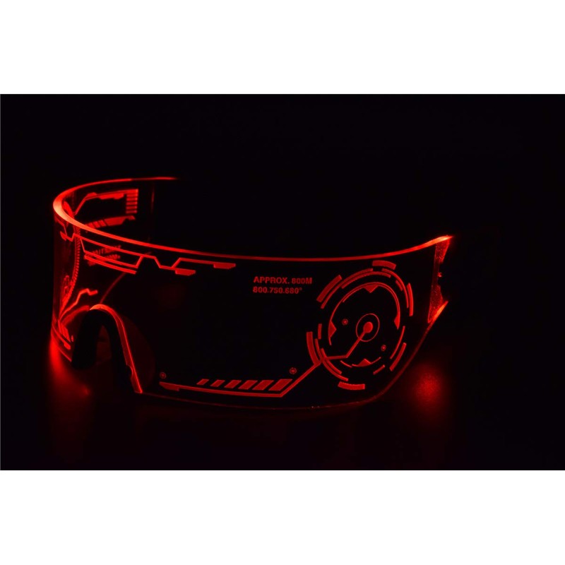 ASVP Shop Cyberpunk LED Visor Glasses - Perfect For Cosplay