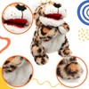 Cuteoy Plush Cheetah Hand Puppet Stuffed Animal Toy Open Movable