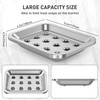 Stainless Steel Soap Dish, Large Double-Layer Draining Soap Holder, Metal