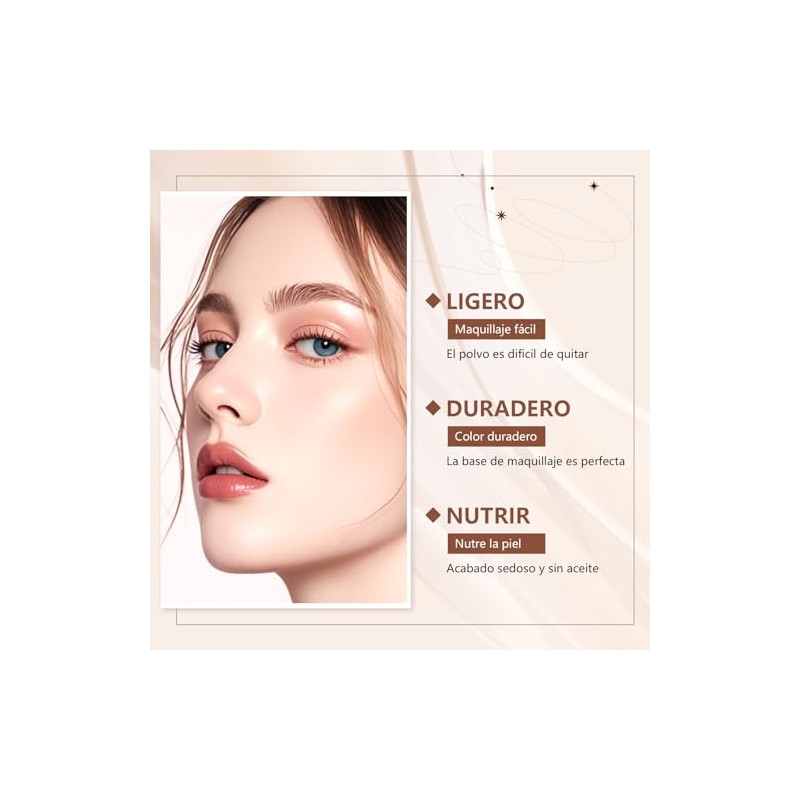 Maquillaje en Barra, Base en Barra con Brocha 1 Crema