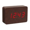 Gingko Brick Click Clock 8" x 6" Time/Date/Temp Alarm Clock