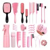 28 Kit Peines Regadera Pinzas De Cabello De Peines Cepillo