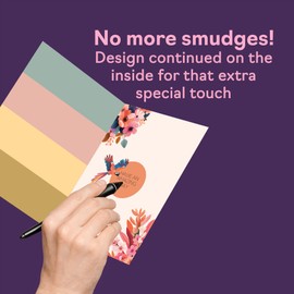 Sister Birthday Card – Fabulous Floral Afro Queen Design – Tropical Flowers – Stylish Colourful Greeting for Sister – 5x7 Inches with Envelope – Modern Card for Her