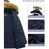 CREATMO US Women's Winter Plus Size Parka Jacket Fleece Lined