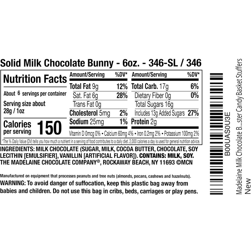 Madelaine Milk Chocolate Bunny - Large 6 OZ Easter Bunny