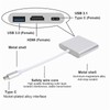 USB C Adpater 3.1 3 in 1 Hub Converter Dock
