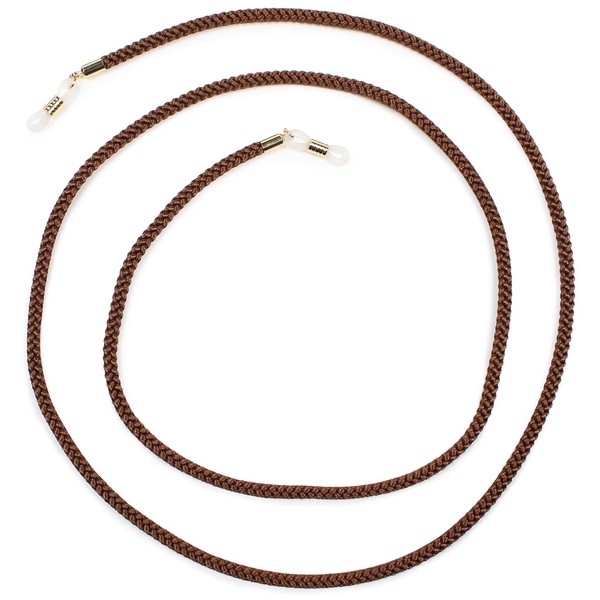 Pearl Glass Cord, Edo Cord, Made in Japan, 33.5 inches (85 cm), Brown