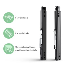 Racewill Seat Slider , Seat Mounting Track Assembly Kit , Compatible with NRG Sparco and Most Aftermarket Seats