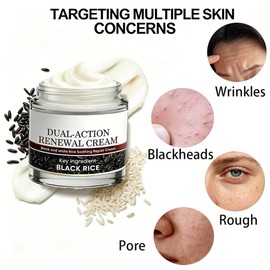 Dual Action Renewal Cream, Black And White Rice Cream